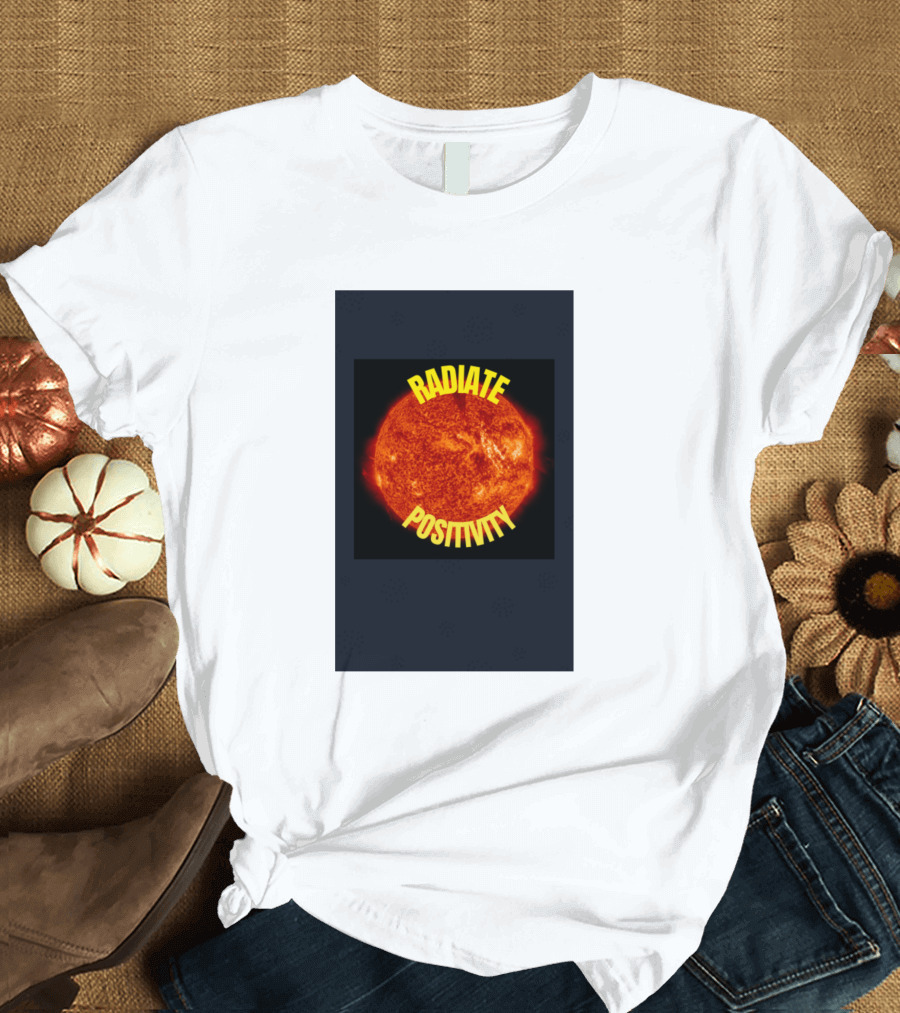 Radiate Positivity Sun Motif T-Shirt