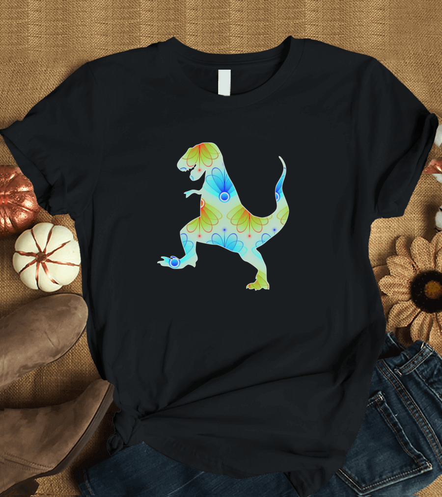 Tyrannosaurus Rex Rex 168 Psychedelic Floral T-Shirt