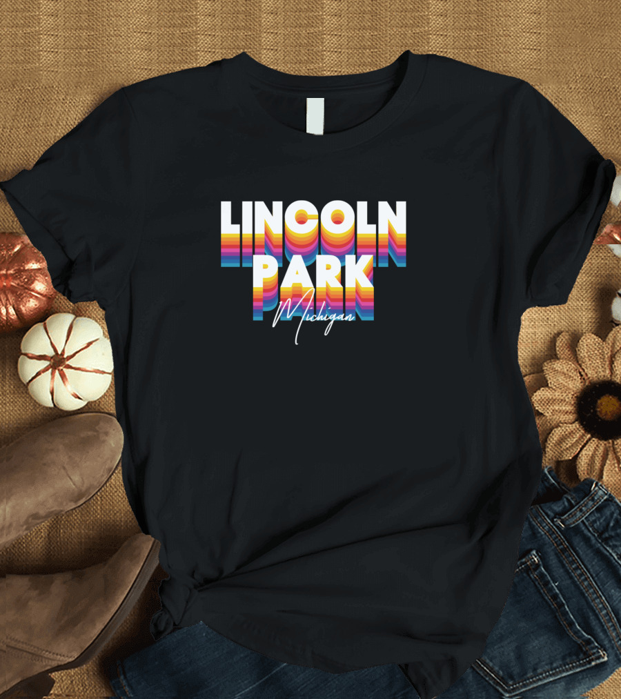 Lincoln Park Michigan Retro Vintage Michigan T-Shirt