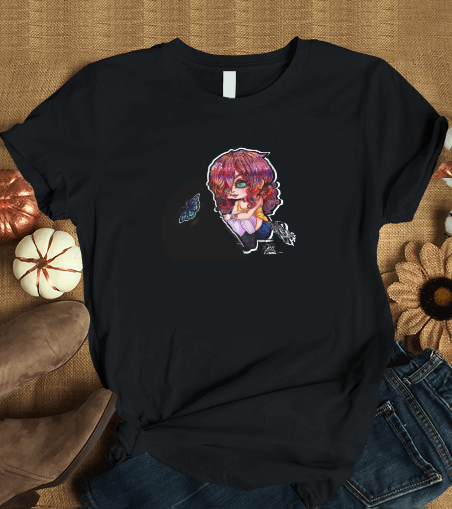 My Oc Chibi Artemis with Butterfly T-Shirt