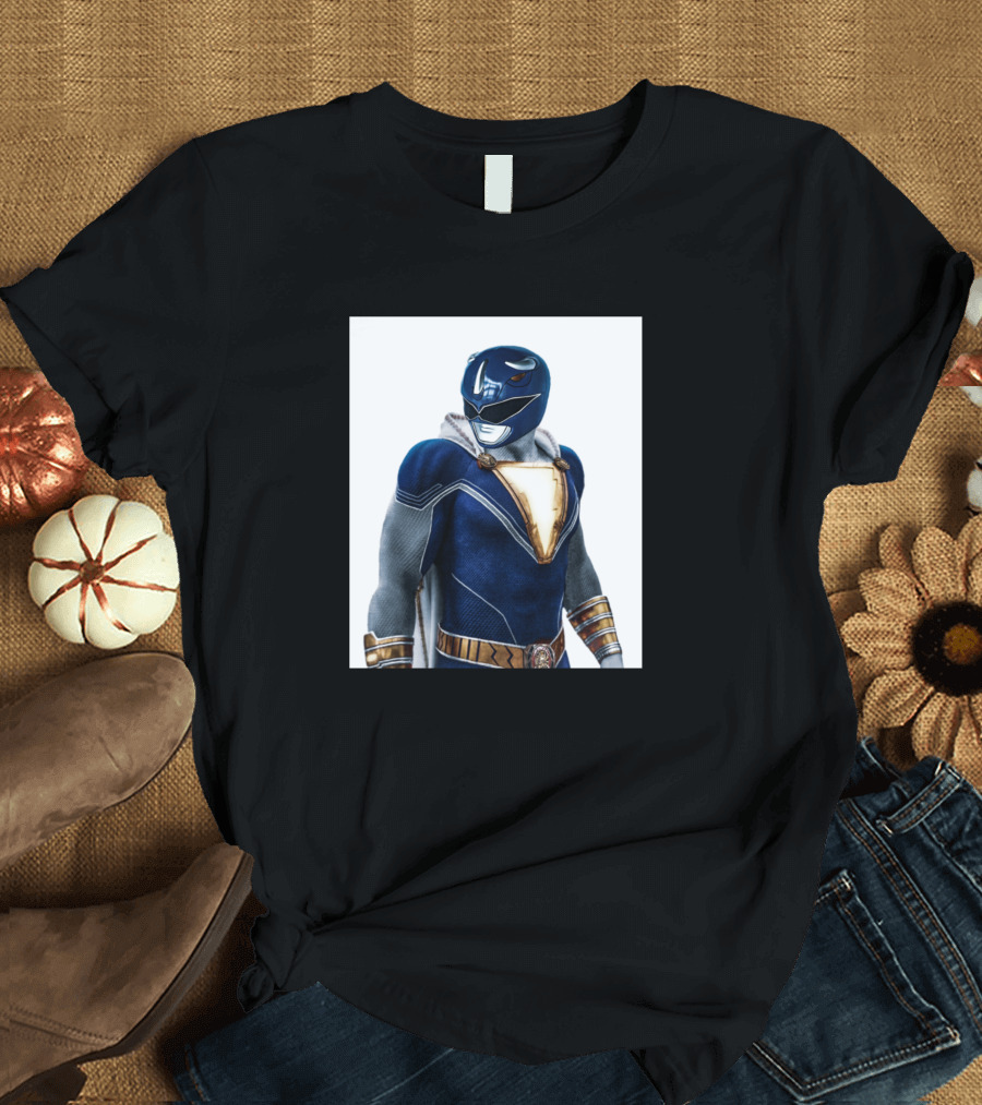 Shazam Blue Power Ranger Fusion T-Shirt