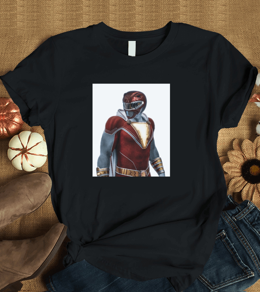 Shazam Red Dino Superhero Crossover T-Shirt