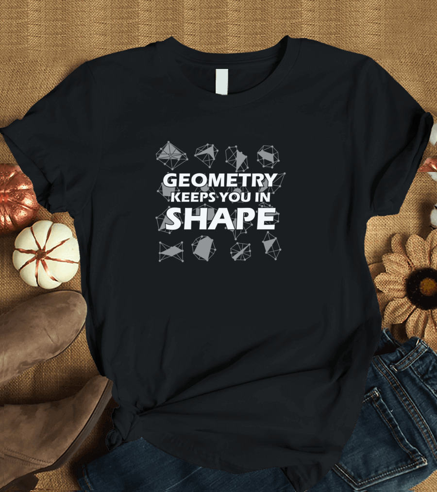 Geometry Keeps You In Shape with Polygonal Mesh T-Shirt