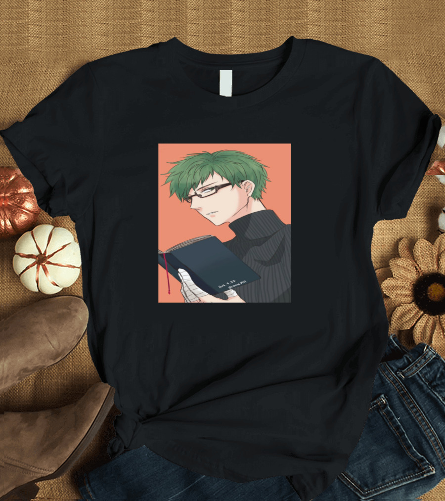 Shintaro Midorima Reading Manga T-Shirt