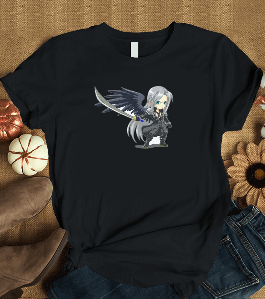 Sephiroth Chibi Angel Swordsman Character T-Shirt