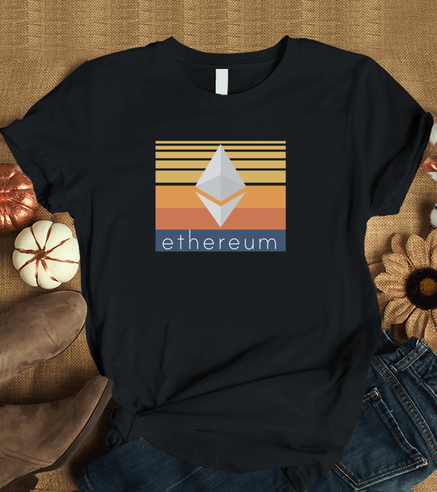 Ethereum Retro Stripes T-Shirt