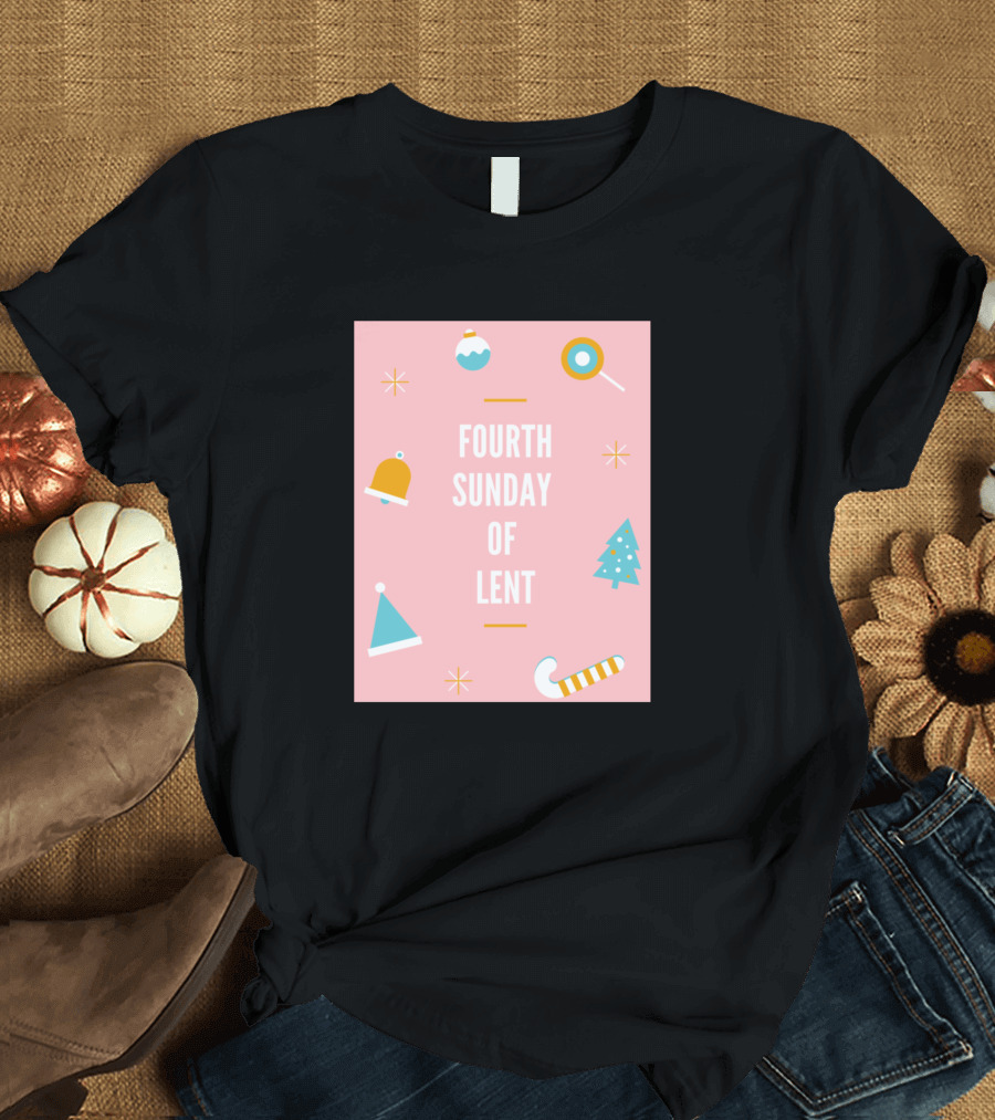 Fourth Sunday of Lent Christmas Holiday Icons T-Shirt