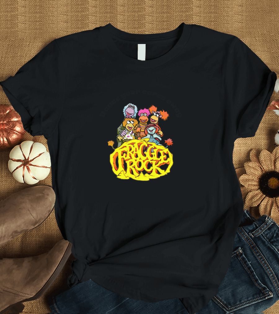 Fraggle Rock Dance Your Cares Away TV Show Characters T-Shirt