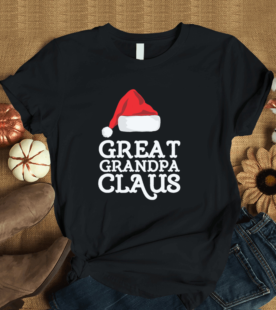 Great Grandpa Claus Christmas Family Matching Holiday T-Shirt