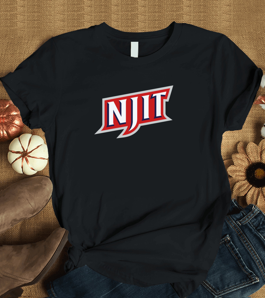 NJIT Highlanders Wordmark Logo CC0000 FFFFFF 071D49 T-Shirt