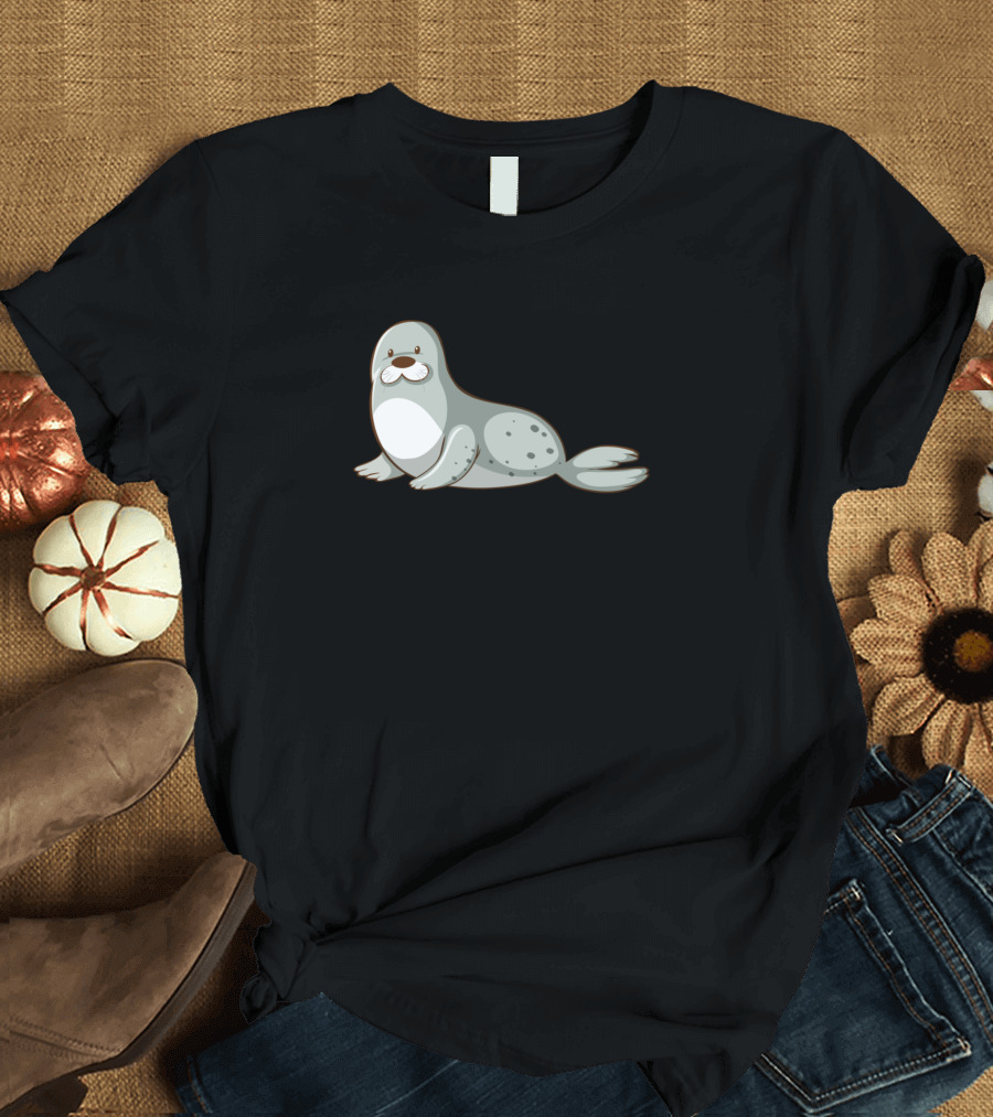 Seal Animal Cute Cartoon T-Shirt