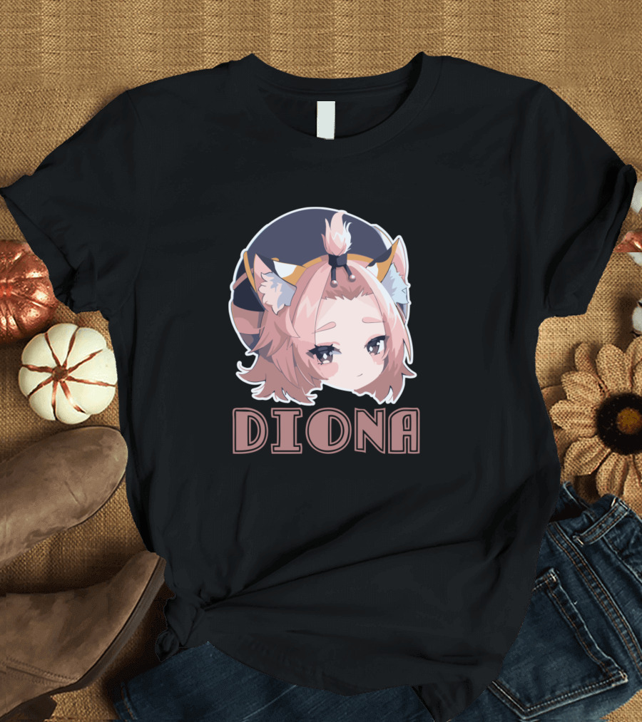 Diona Anime Character Portrait Impact T-Shirt