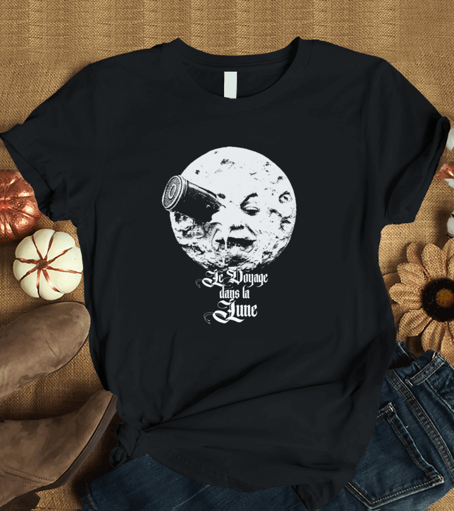 Le Voyage Dans La Lune Moon Face Classic Movie Iconography T-Shirt