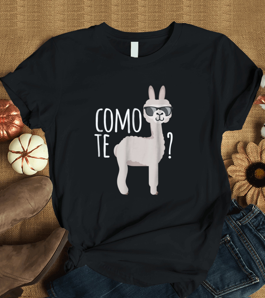 Como Te Llama Funny Cool Llama T-Shirt