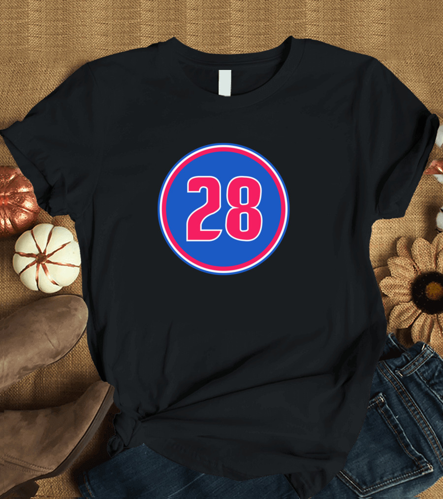Isaiah Stewart Number 28 Detroit Pistons Jersey T-Shirt
