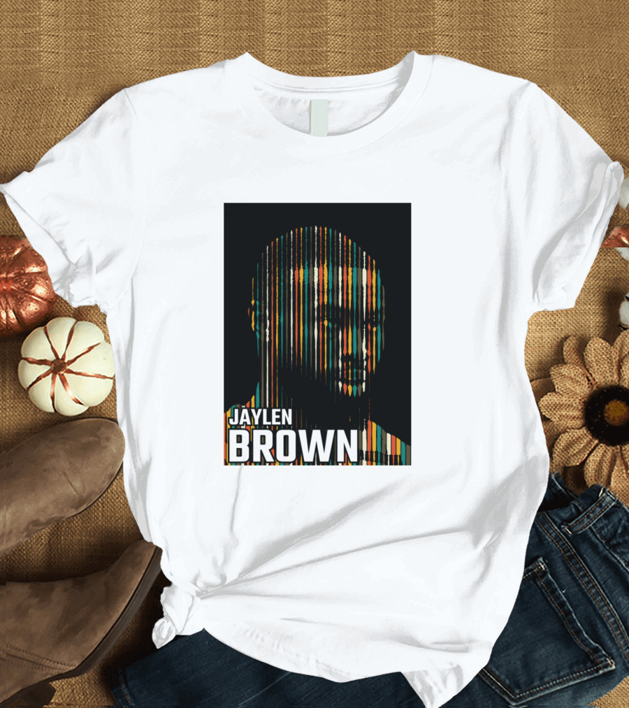 Jaylen Brown Vertical Stripe T-Shirt