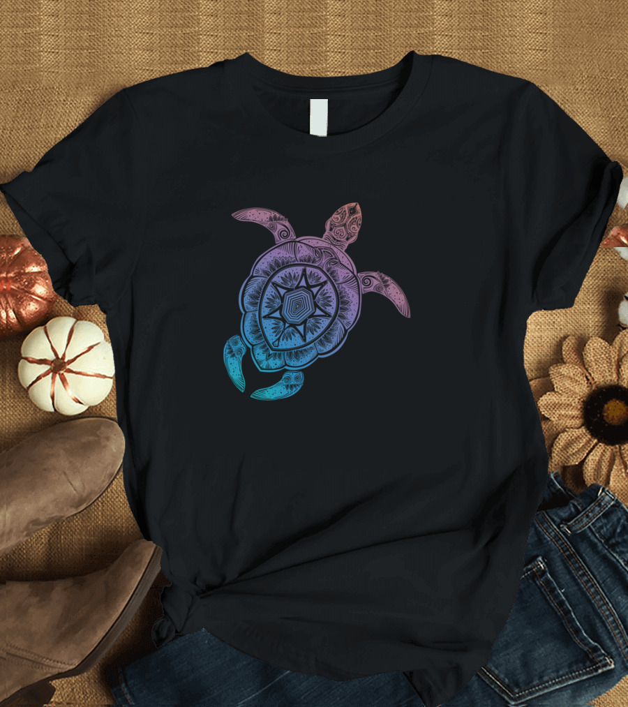 Magical Sea Turtle Kaleidoscope T-Shirt