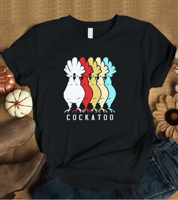 T-Shirt: Cockatoo Colorful Parrot Team Squad Cockatiel T-Shirt Cockatoo Colorful Parrot Team Squad Cockatiel T-Shirt