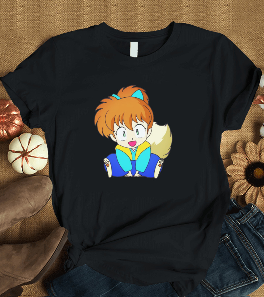 Shippo Inuyasha Fox Demon Character Icon Cute T-Shirt