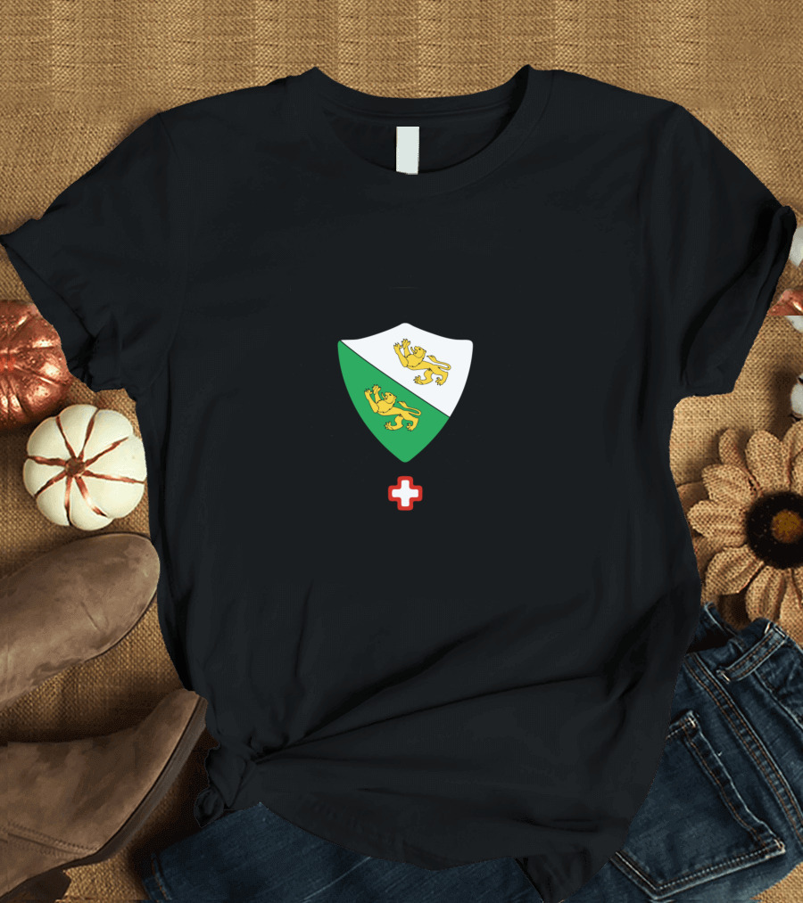 Thurgau Wappen Schweiz Swiss Shield Lions Wings T-Shirt