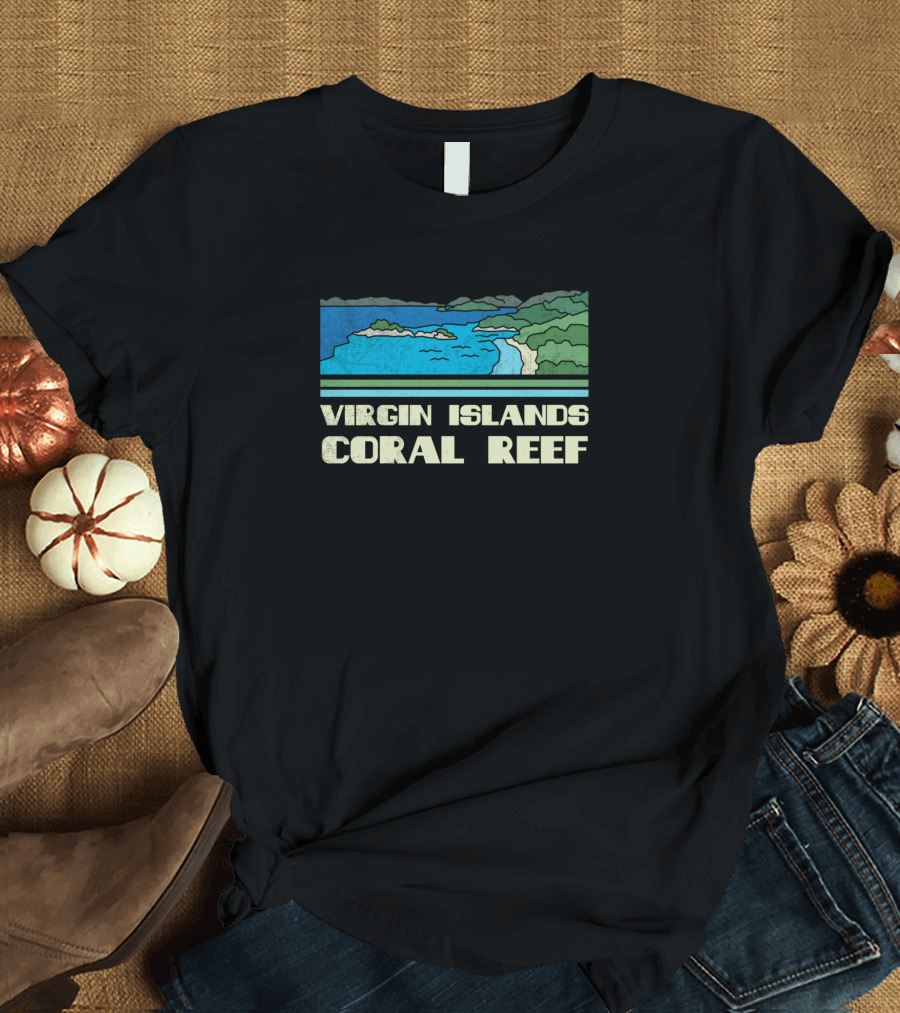 Virgin Islands Coral Reef Scenic Ocean View T-Shirt