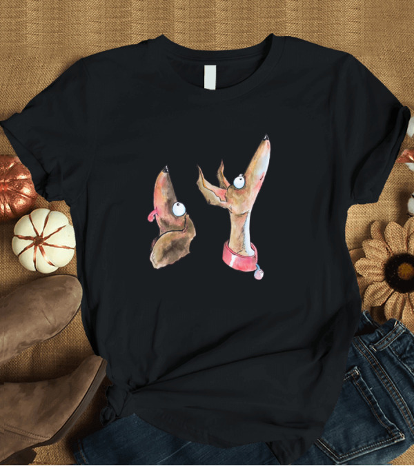 T-Shirt: Waiting Dogs Curious Gaze T-Shirt Waiting Dogs Curious Gaze T-Shirt