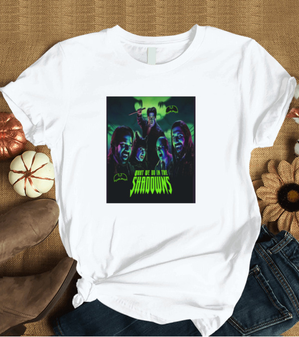 T-Shirt: What We Do In The Shadows Vampires Neon Green Bats T-Shirt What We Do In The Shadows Vampires Neon Green Bats T-Shirt