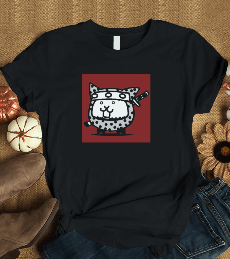 Battle Cats Ninja Samurai Warrior Cat T-Shirt