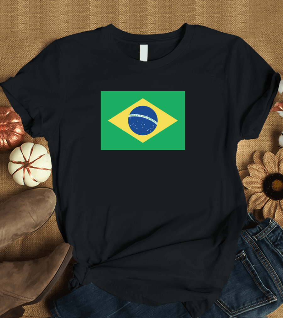 Ordem e Progresso Brazil Flag T-Shirt