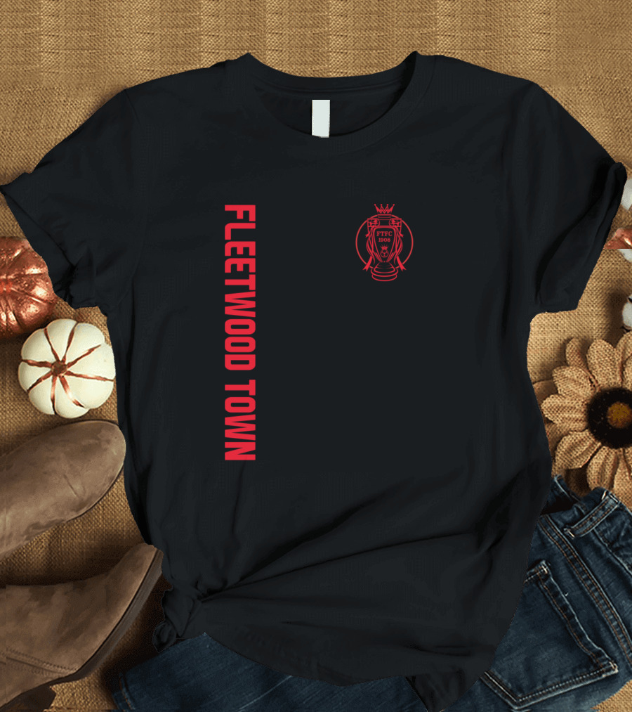 Fleetwood Town FC FTFC 1908 Trophy Emblem T-Shirt