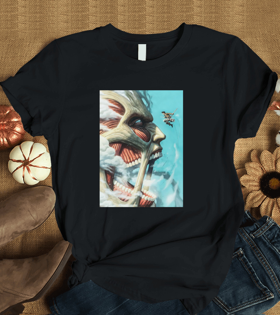Attack on Titan Face-Off with Colossal Threat T-Shirt