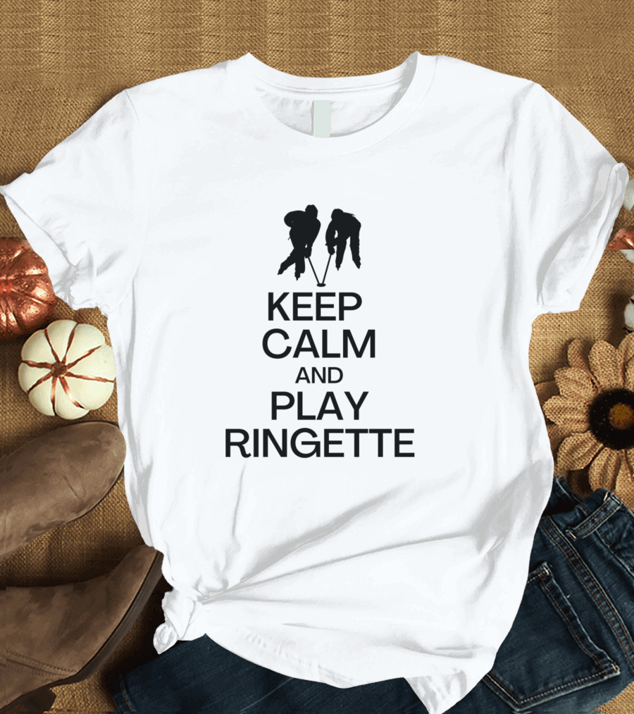 Keep Calm and Enjoy Playing Ringette T-Shirt