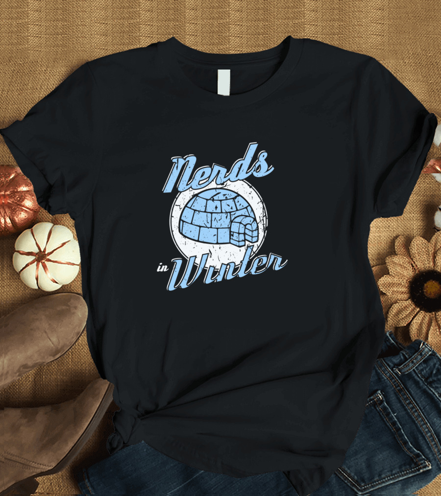 Nerds In Winter Igloo Snow T-Shirt