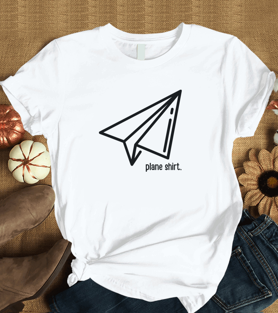 Plane Shirt Funny Paper Plane T-Shirt