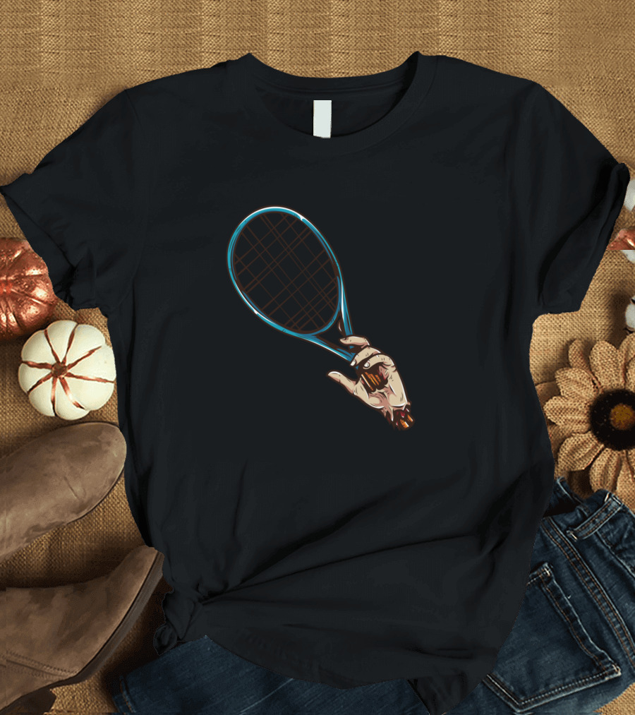 Zombie Tennis Hand with Racket T-Shirt