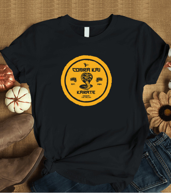 T-Shirt: Cobra Kai Badass Dojo Karate Est. 1984 Respect the Valley T-Shirt Cobra Kai Badass Dojo Karate Est. 1984 Respect the Valley T-Shirt