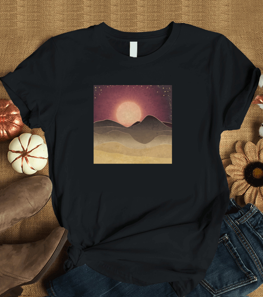 Its Always Sunny In Philadelphia Vintage Sunset Desert Landscape T-Shirt