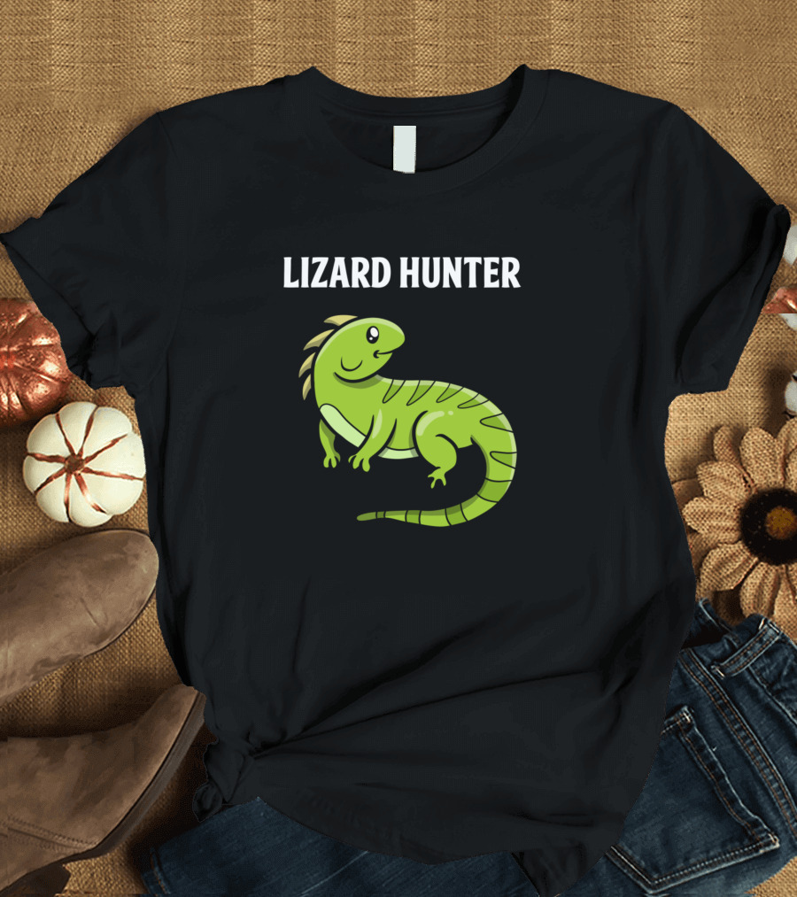 Lizard Hunter Reptile Lovers T-Shirt