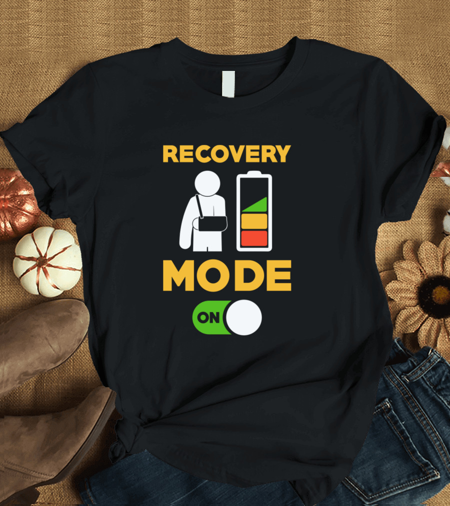 RECOVERY MODE ON Battery Arm Sling T-Shirt