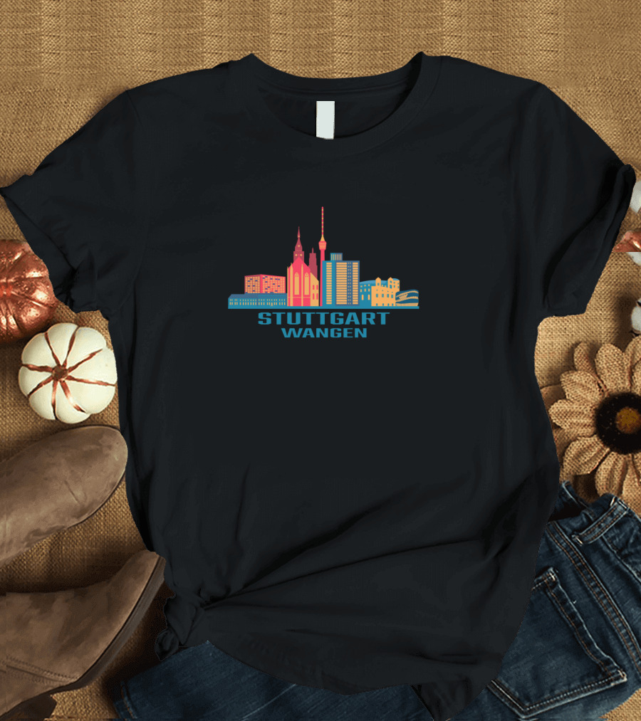 Stuttgart Wangen Urban Skyline Germany Cityscape T-Shirt