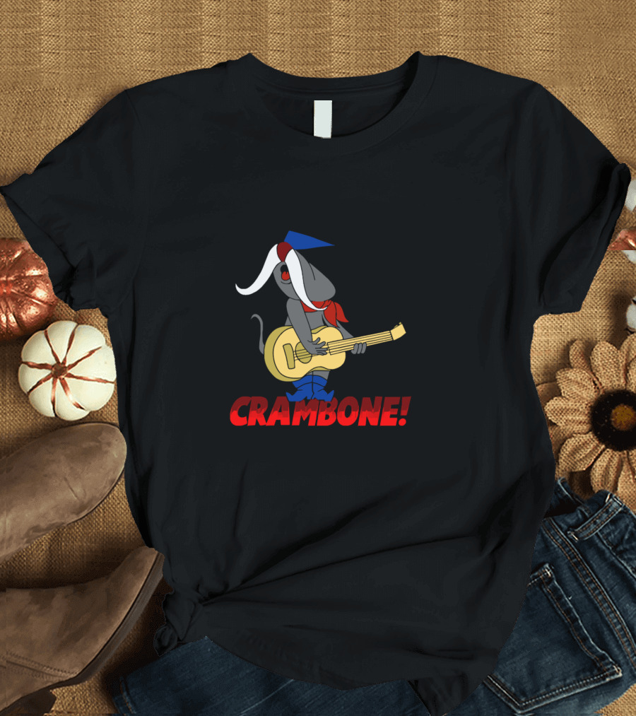 Uncle Pecos Crambone Cartoon Mouse Playing Guitar T-Shirt