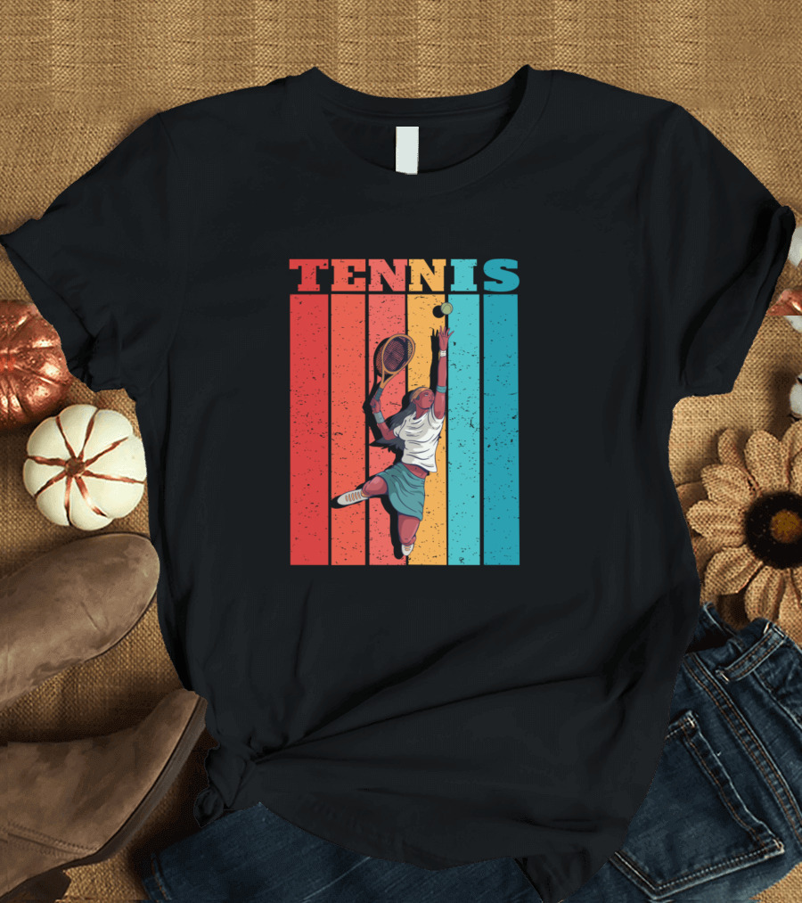Tennis Woman Player Retro T-Shirt