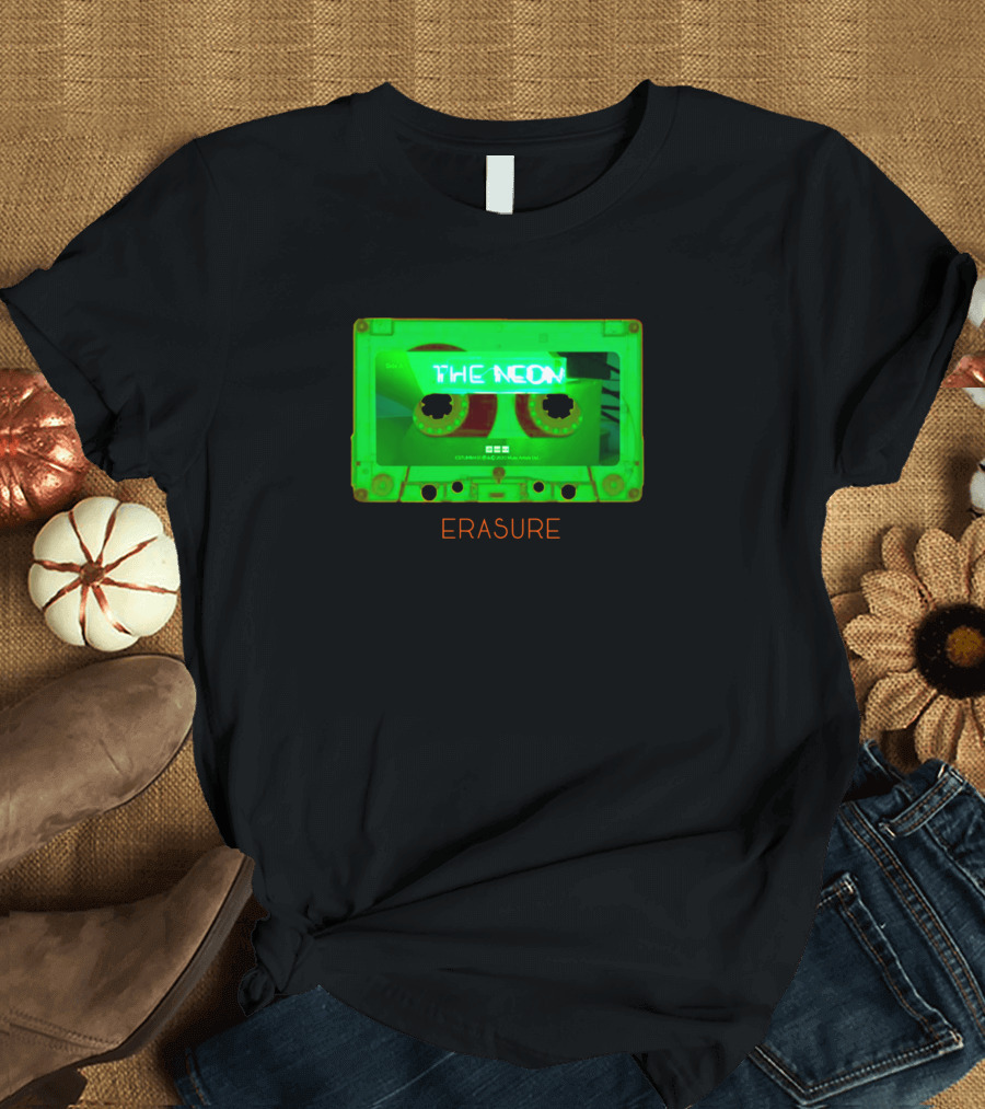 Erasure The Neon Cassette Tape Retro Glow T-Shirt