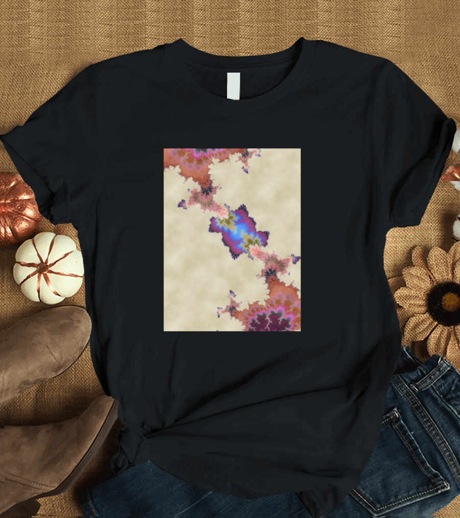 Japanese Garden Watercolor Fractal T-Shirt
