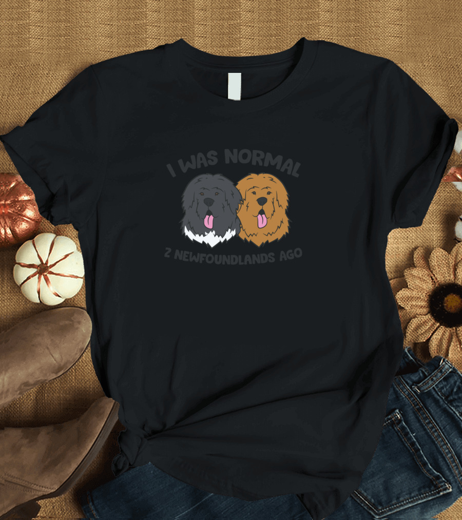 I Was Normal I Was Normal Two Newfoundlands Ago T-Shirt