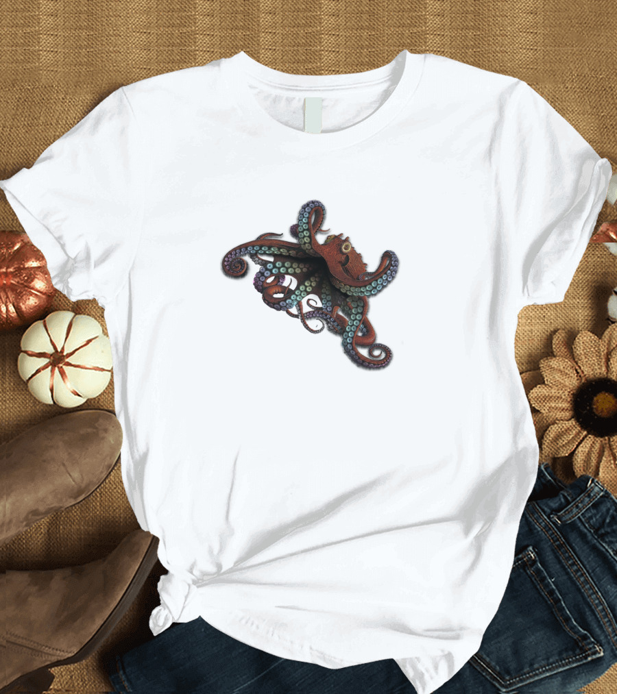 Octopus Illustration on More Nonsense Tank T-Shirt
