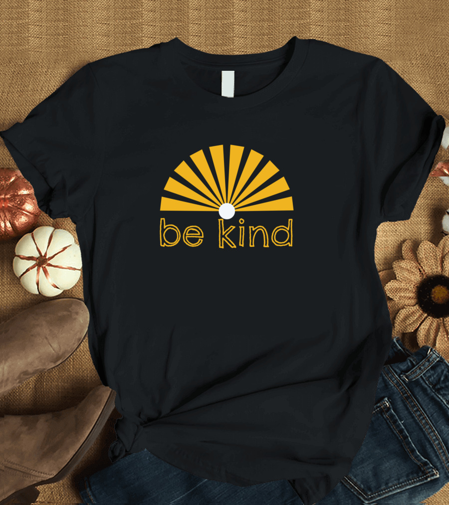 Be Kind Sunrays Retro Sunrise T-Shirt