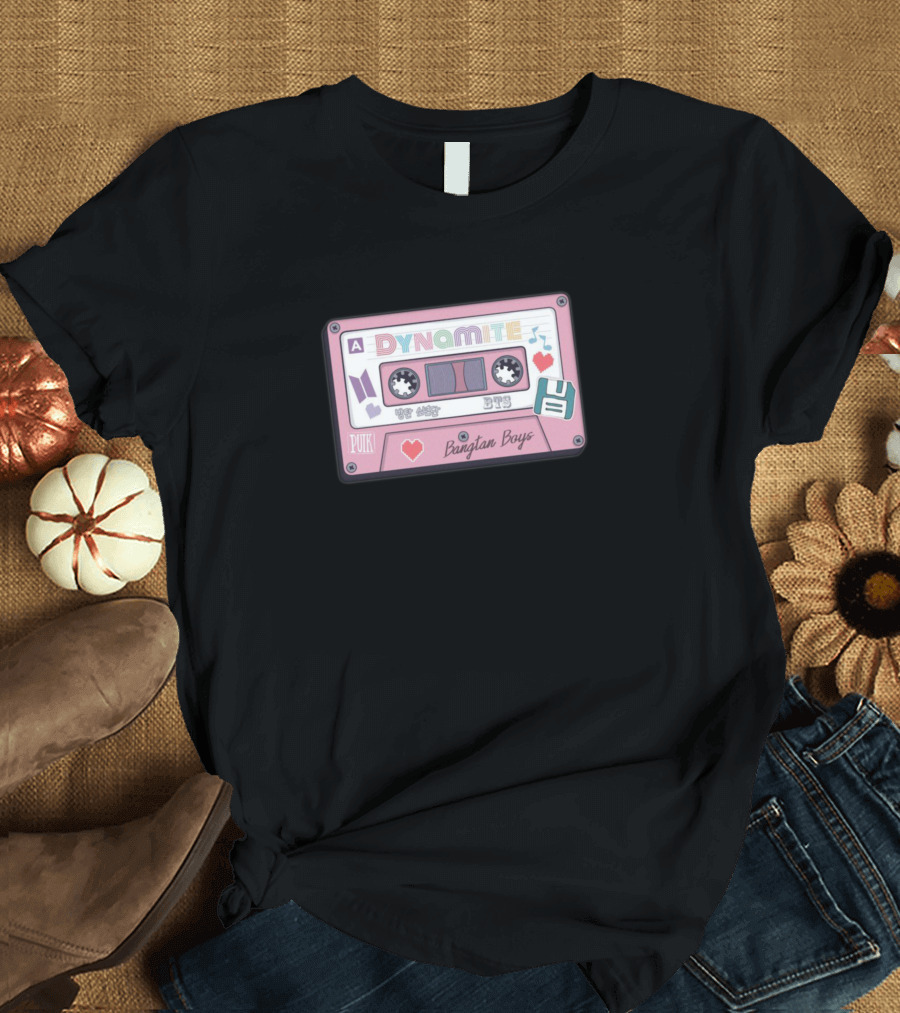 BTS Dynamite Cassette Tape Bangtan Boys T-Shirt