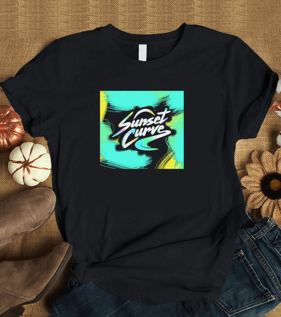 Sunset Curve Julie The Phantoms Brush T-Shirt