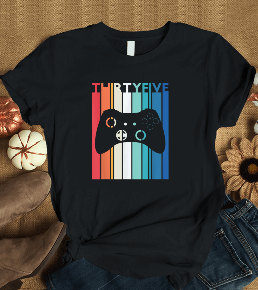 THIRTY FIVE Video Game Controller Birthday T-Shirt